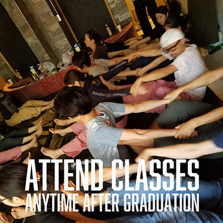 卒業後もスクール復習参加無料